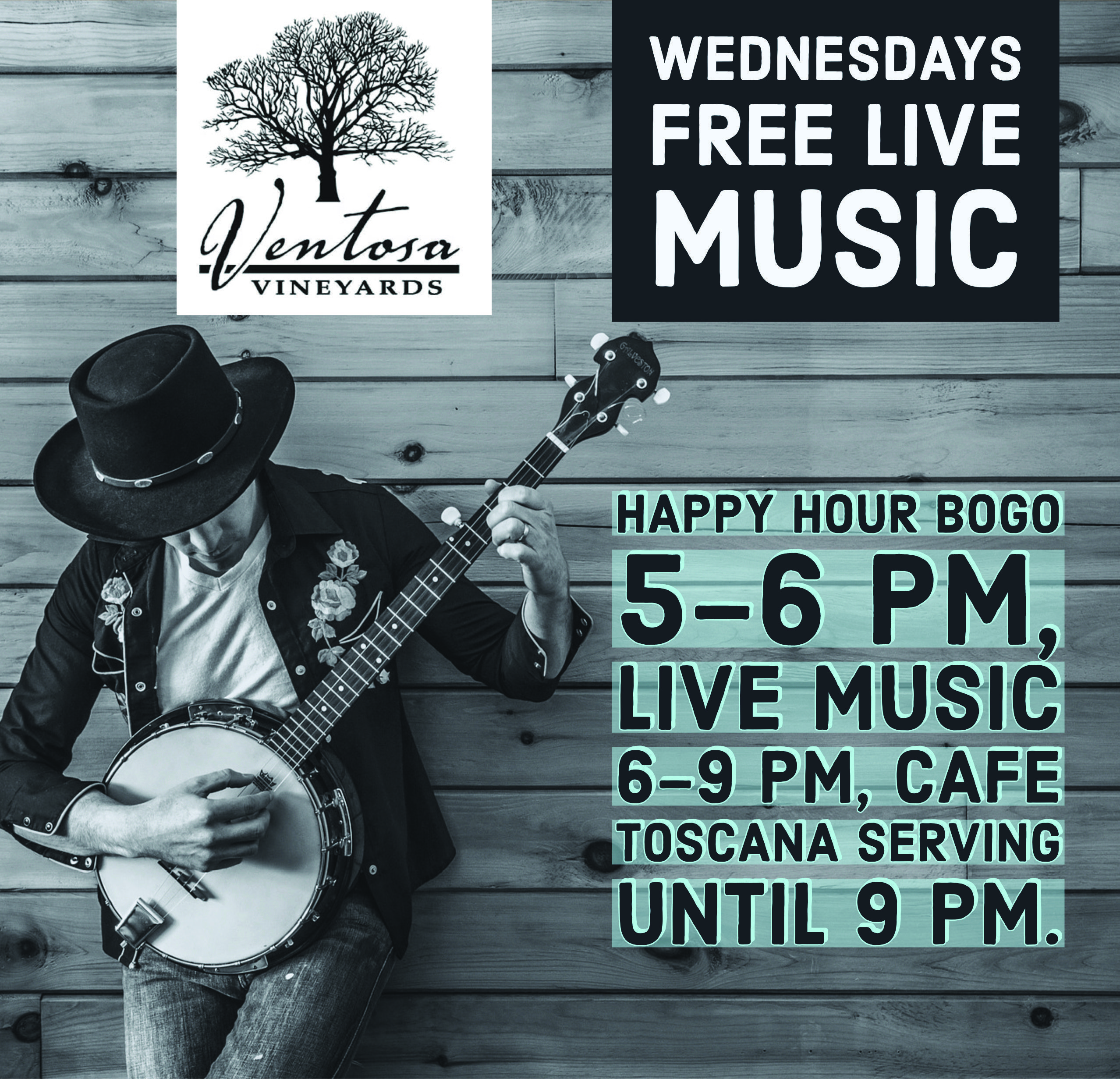 Free live music banner