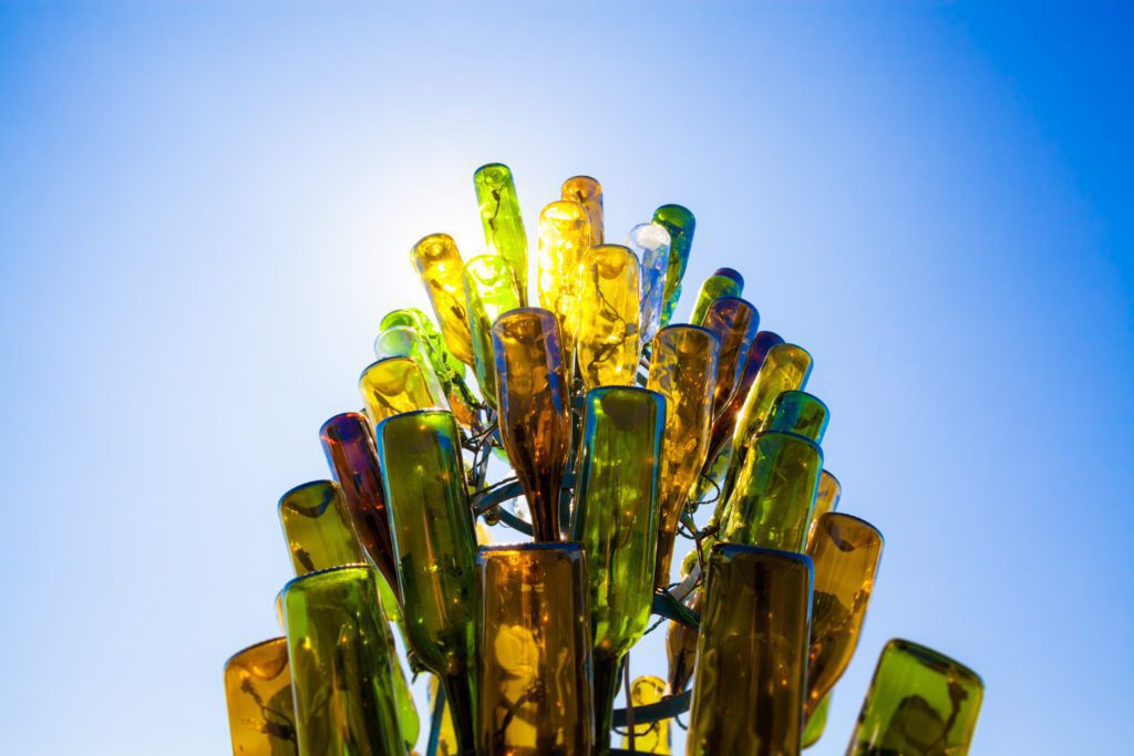 Wine bottle tree