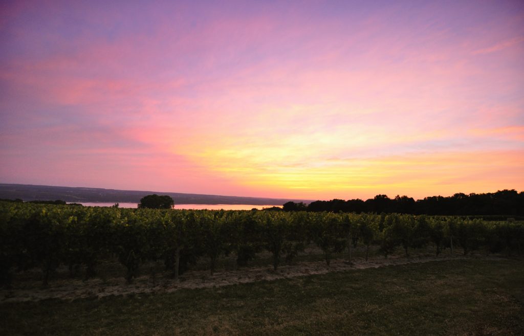 Sunset over Seneca Lake