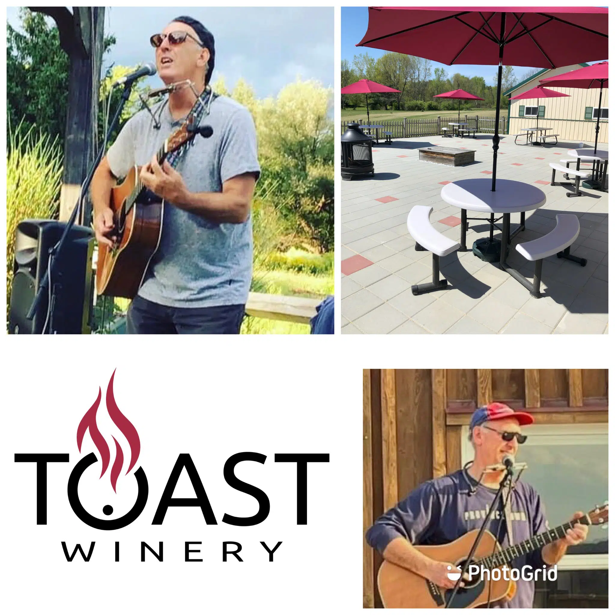 Toast Winery live music and happy hour