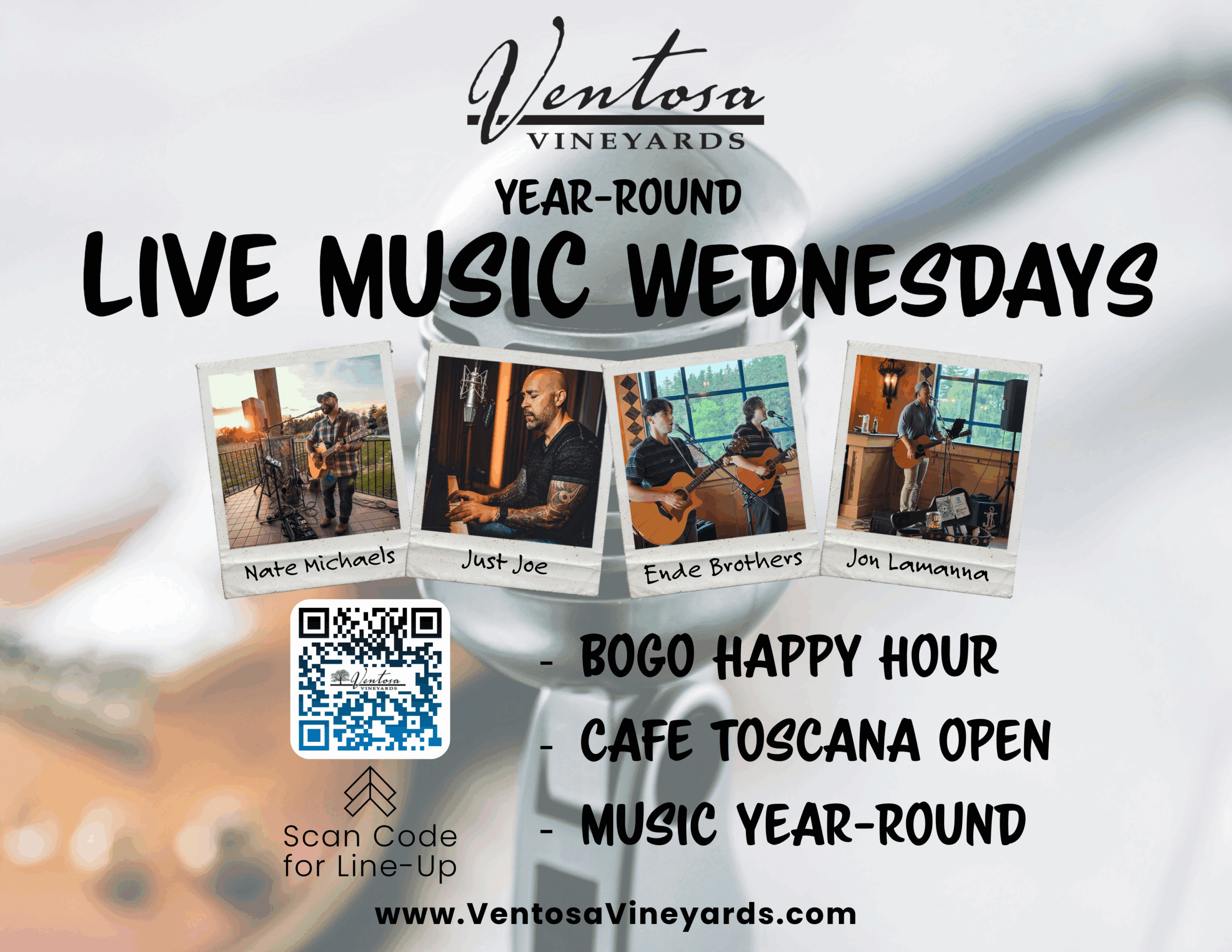 Ventosa 39 s Live Music Wednesdays - Music Wednesdays Wide Scaled