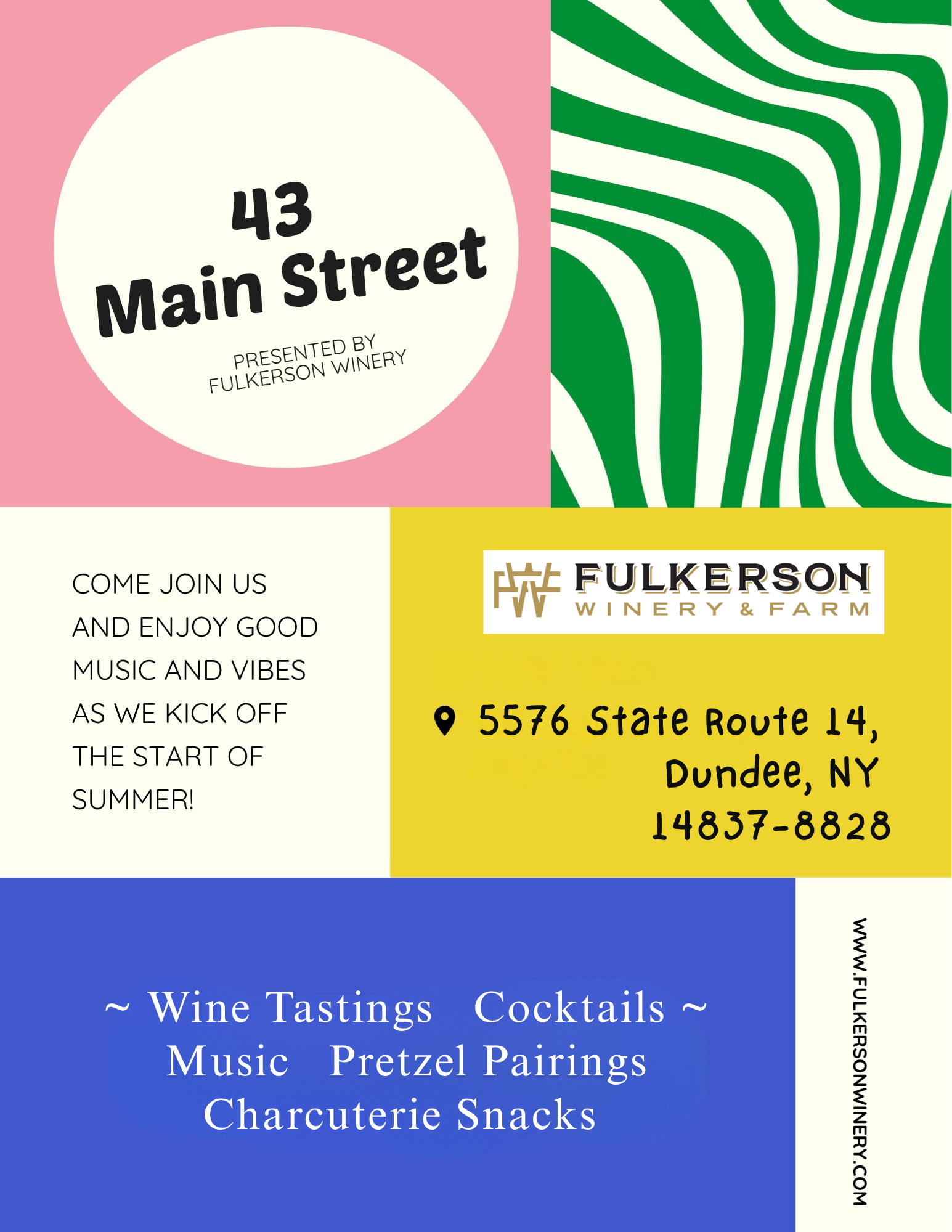 Hyper local happy hour at Fulkerson Winery